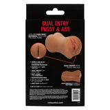 Stroke It Dual Entry Pussy and Ass Stroker Sleeve – Brown > Sex Toys For Men > Masturbators > Manual - Tophatter Daily Deals