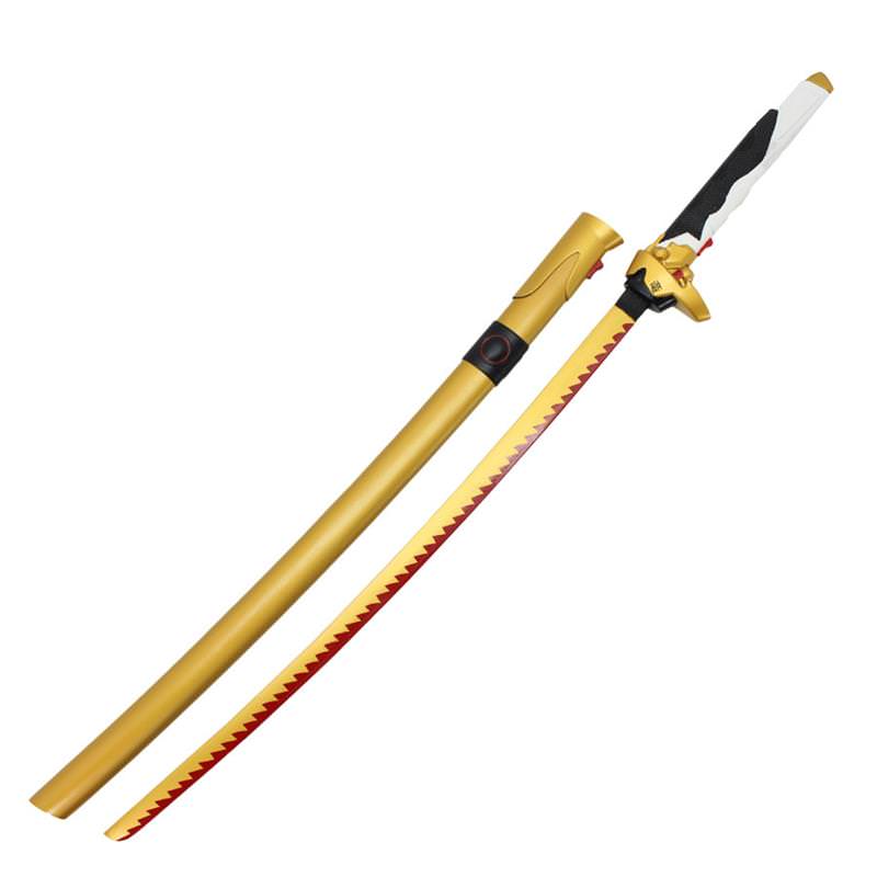 Dragonblade Katana Carbon Steel Blade Golden Futuristic Cyborg Ninja Sword Collectible Weapons - Tophatter Daily Deals