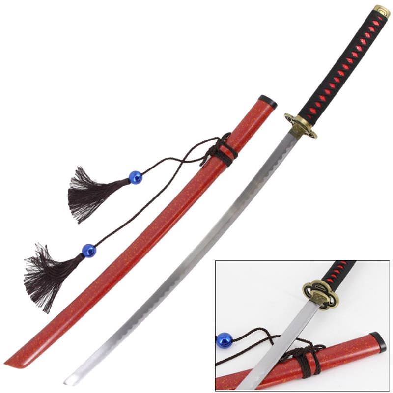 41" Touken Ranbu Cosplay Ichigo Hitofuri Steel Samurai Katana Sword - Tophatter's Inc. Weapons Store Online Collectible Weapons - Tophatter Daily Deals