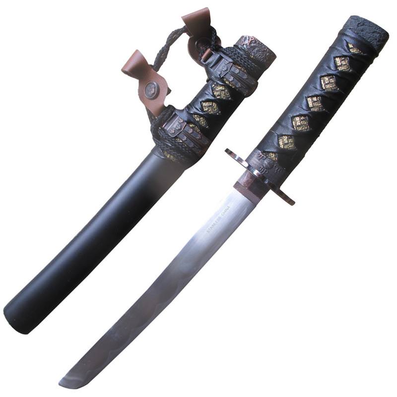 Jin Tachi Tanto Japanese Short Sword - TOPHATTER'S ARMORY DEALS Collectible Weapons - Tophatter Daily Deals