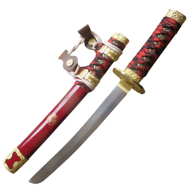 Red Dragons Rapture Tanto Japanese Short Tachi Sword - Tophatter's Guns'N'Weapons Store Collectible Weapons - Tophatter Daily Deals