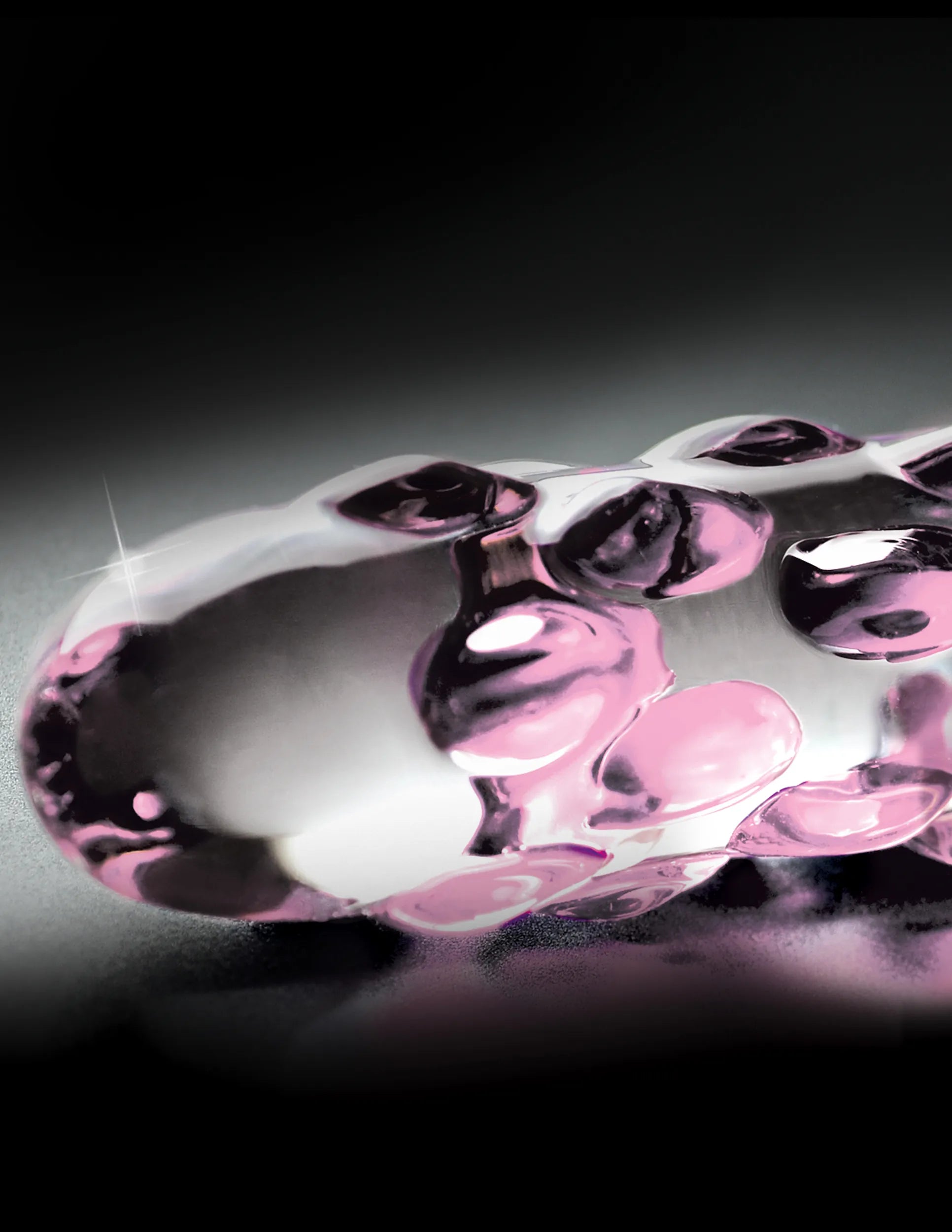 Icicles No. 7 (Clear/Pink) – Luxury Hand-Blown Glass Massager > Glass > Dildos - Tophatter Daily Deals
