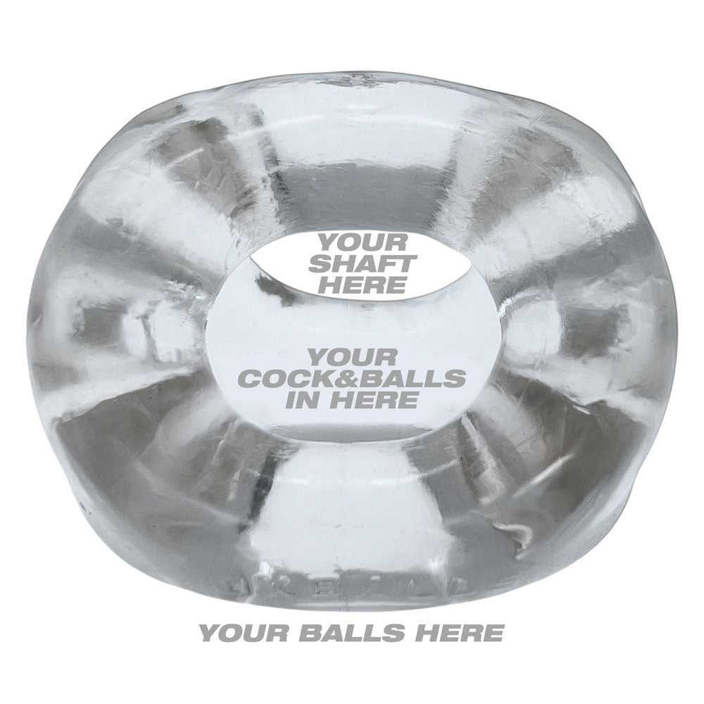 OXBALLS TRI-SPORT XL Thicker 3-Ring Cocksling Clear – Enhanced Support and Bulge Enhancement > Cock Ring > Sling - Tophatter Daily Deals
