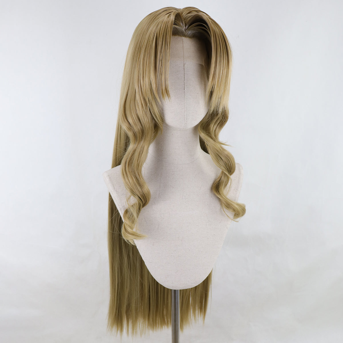 Final Fantasy VII Rebirth FF7R Aerith Gainsborough Loveless Brown Cosplay Wig Wig - Tophatter Daily Deals