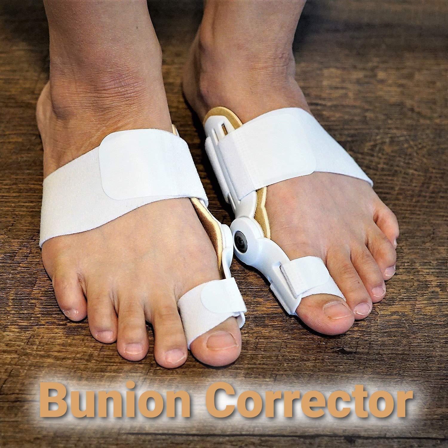 Bunion Corrector Toe Straightener Set - Toe Bunion Corrector Straightener Support Strap Orthopedic Uk Seller 1 Pair (2 Pieces) Health & Beauty - Tophatter Daily Deals