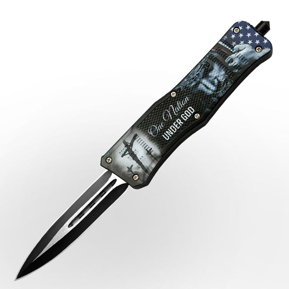 Trump ABS Handle OTF Knife Trump Supporters Knife D - Tophatter Daily Deals