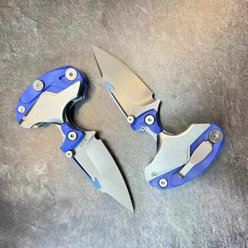 Yao Guang Folding Transformed Knife/Hand Spike Combo - Tophatter Daily Deals