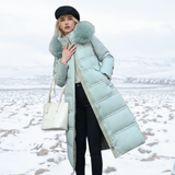 Insulating Women’s Puffer Coat - Quilted, Fur Trimmed Green - Tophatter Daily Deals