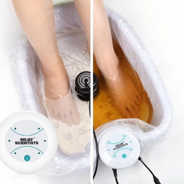 Ionic Foot Detox Spa Bath With Whirlpool Vibrating Massage - Tophatter Daily Deals