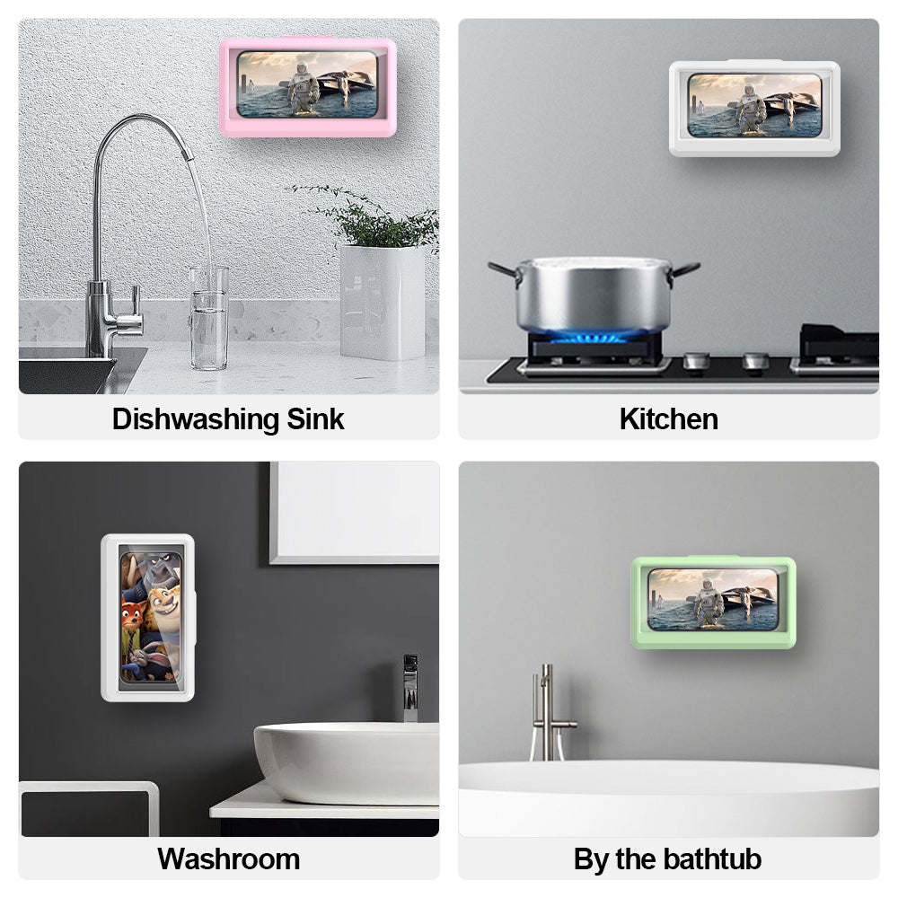 Waterproof Shower 360 Degree Rotating Phone Holder with Touch Screen Capability Phone Mounts & Holders - Tophatter Daily Deals