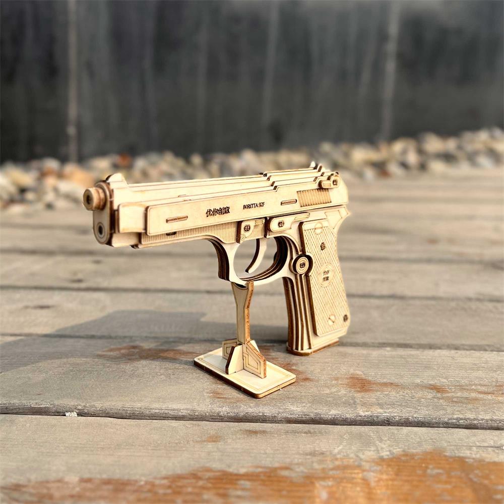 Beretta M92F Wooden Model Pistol - Tophatter Daily Deals