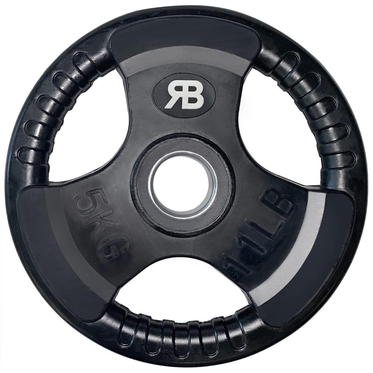 Olympic Barbell Weights Set - Olympic Weight Plates UK 1.25kg to 25kg Set Home Gym Fitness Strength 2X5Kg Exercise & Fitness - Tophatter Daily Deals