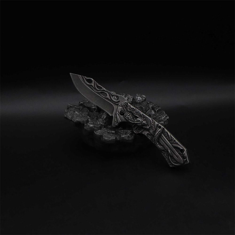 Cool Dragon With Sword Folding Knife - Tophatter Daily Deals