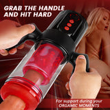 Acmejoy - Terminator 9 Telescopic Rotating Sucking with Handle Male Stroker - Tophatter Daily Deals