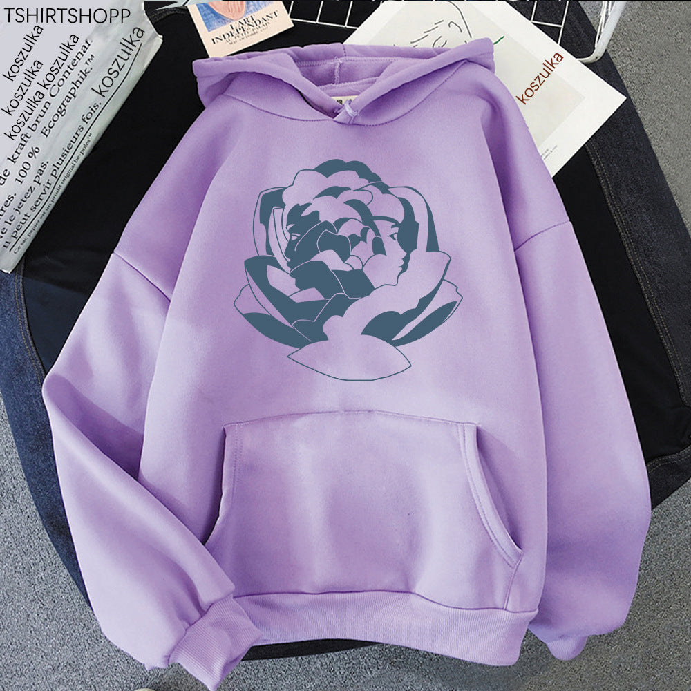 Oversized Cozy Hoodie - Pullover, Polyester, Streetwear Purple - Tophatter Daily Deals
