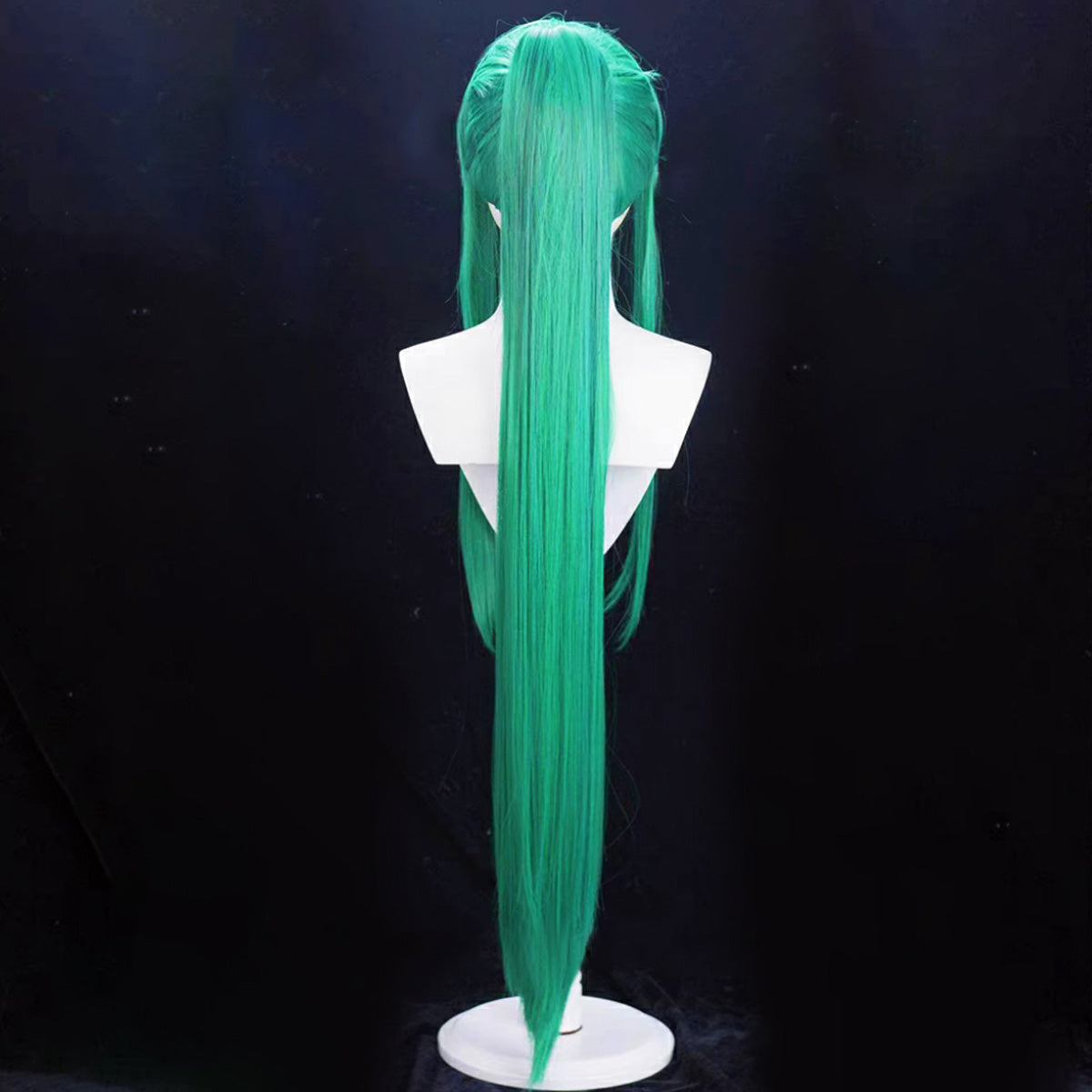 Arknights Hoshiguma High Ponytail Green Cosplay Wig Wig - Tophatter Daily Deals