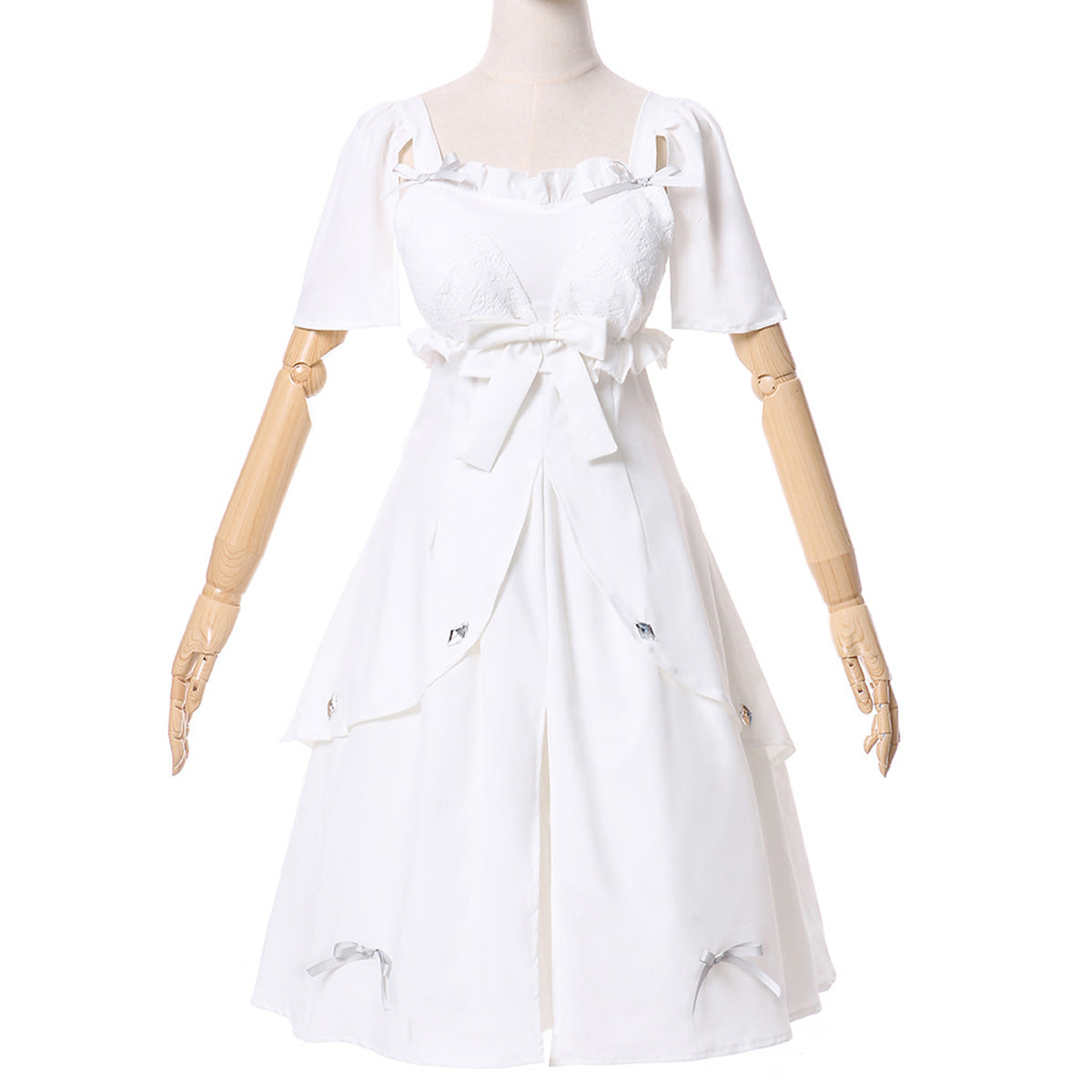 Final Fantasy XIV FF14 Minfilia Warde White Dress Cosplay Costume Costume - Tophatter Daily Deals