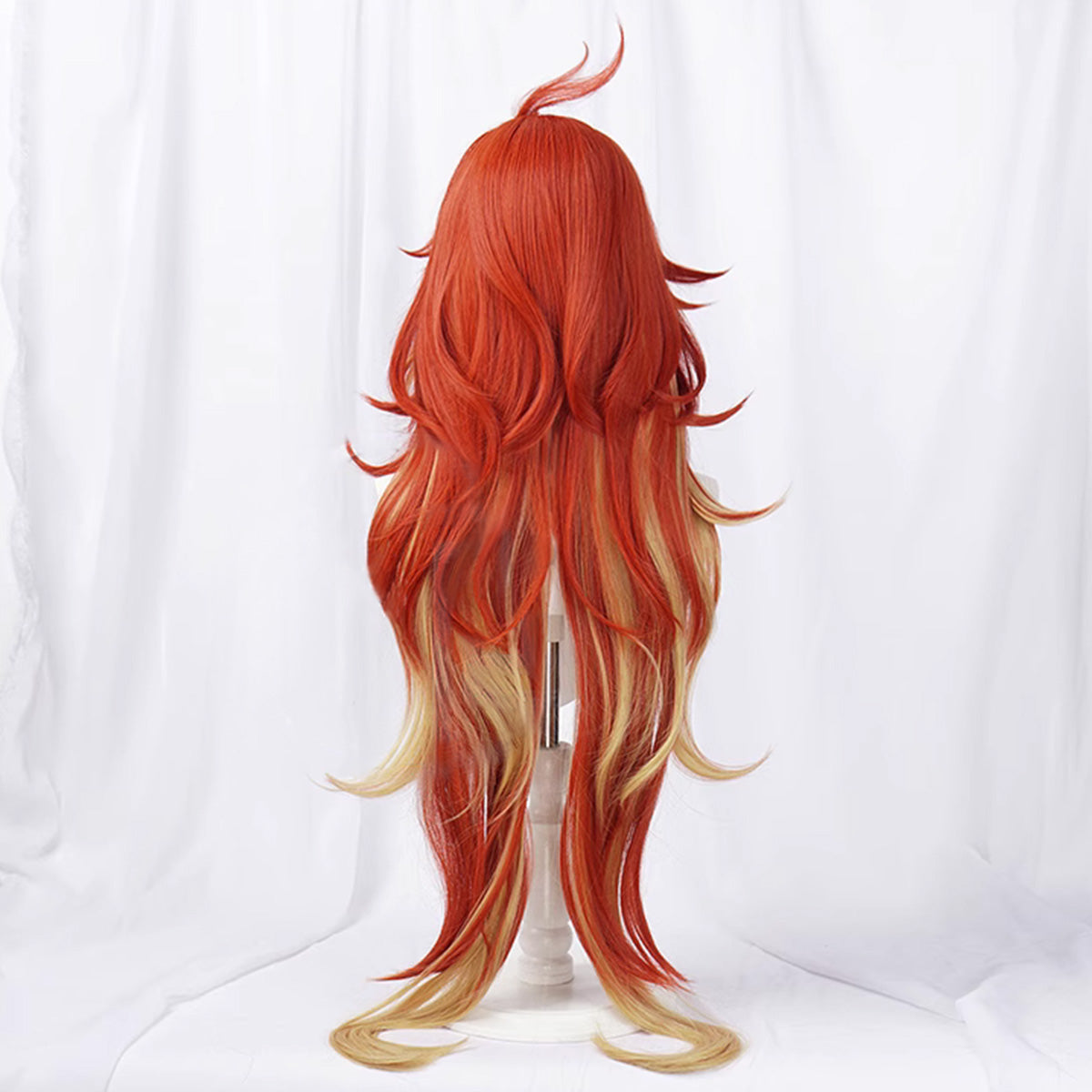 Genshin Impact Mavuika Red Yellow Cosplay Wig Wig - Tophatter Daily Deals