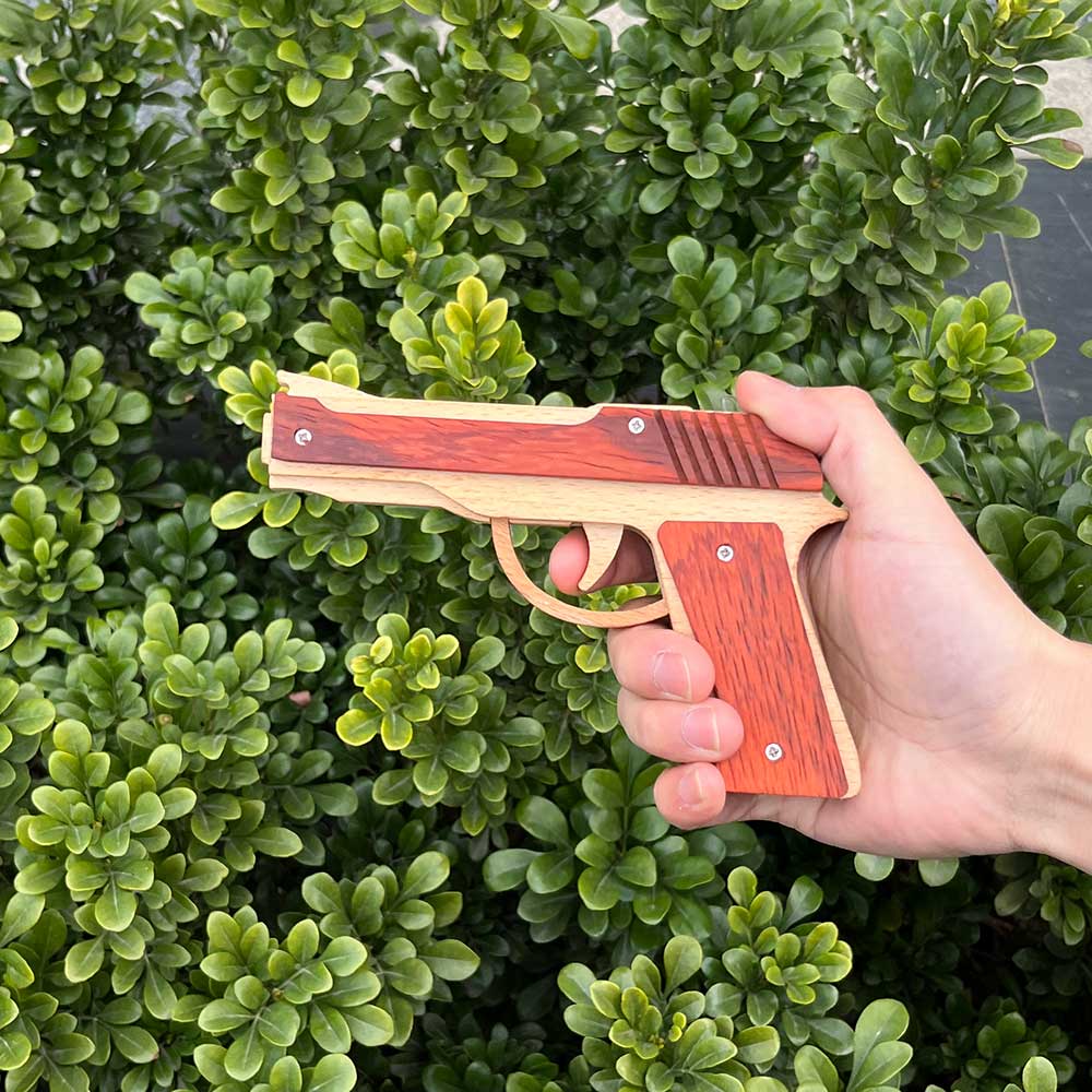 Wooden M9 Replica Rubber Band Gun - Tophatter Daily Deals