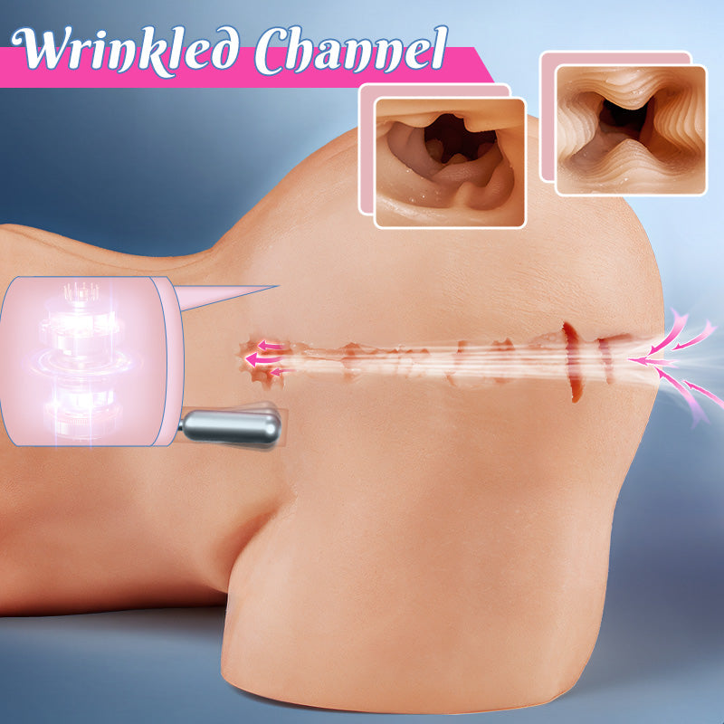 Acmejoy - Vibrating Butt with Dual Channel 5.5 lbs Masturbators - Tophatter Daily Deals