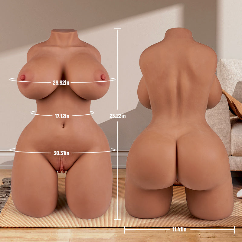 Jenni - 28.7 lbs Dual Channel Thigh Flexible Torso 1:1 Real Woman Copy Sex Doll Masturbators - Tophatter Daily Deals