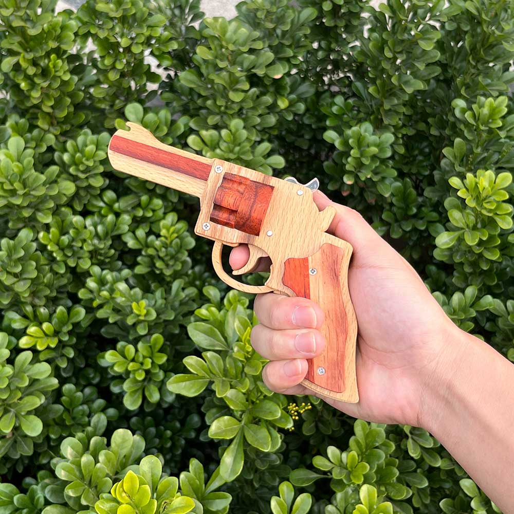S&W 625 Revolver Rubber Band Gun Wooden Model - Tophatter Daily Deals