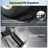 Pill Organizer Aluminum 7 Day Travel Container Waterproof - Tophatter Daily Deals