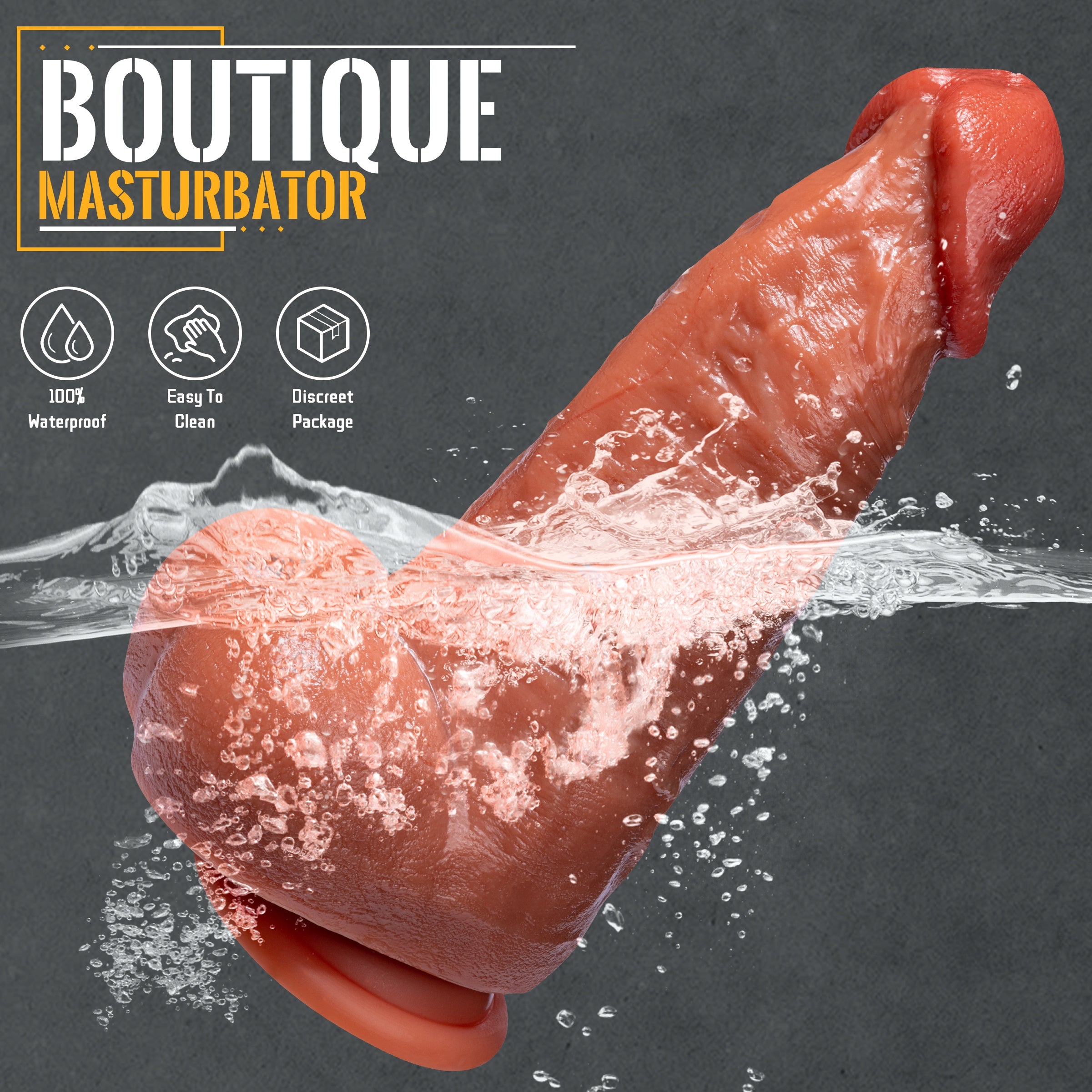 Acmejoy - Giant Big Skin Like Silicone Dildos with Strong Suction Cup 9.84 in Dildos - Tophatter Daily Deals
