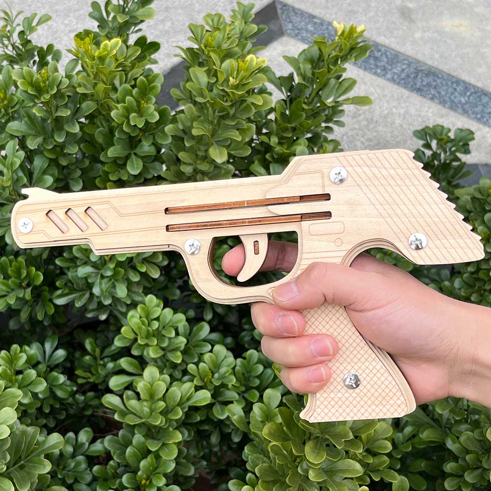 DIY 3D Semi-auto Rubber Band Pistol Model Kit - Tophatter Daily Deals