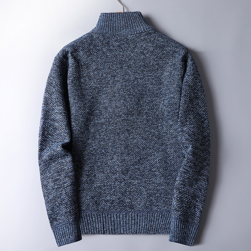 Warm Men's Knit Pullover - Half Zip, Wool Blend, Casual - Tophatter Daily Deals
