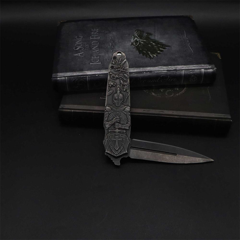 Crusades Knife Knights Templar Folding Knife - Tophatter Daily Deals