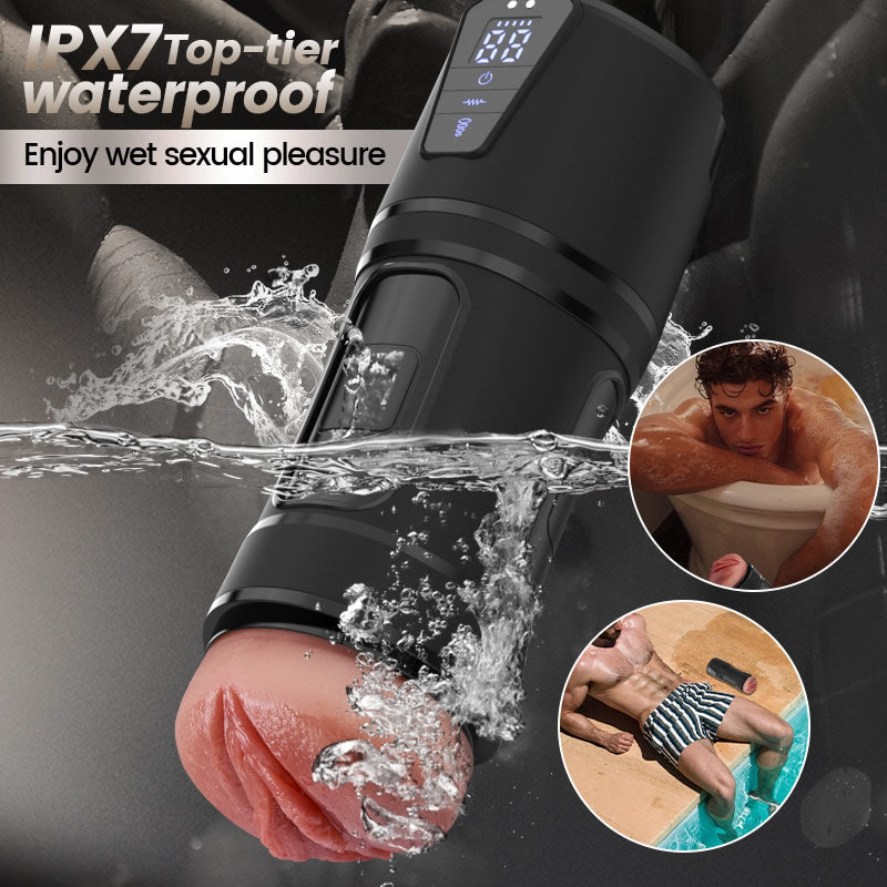 Challenger - 10 Vibrations, 5 Suctions, Ultra-Realistic Vagina, Simulated Masturbator - Tophatter Daily Deals
