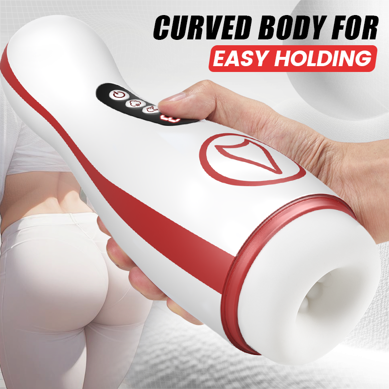 Valeria - 7 Suction Vibrations Voice Moans Masturbator Immersive Interaction Stroker - Tophatter Daily Deals