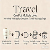 Portable Folding Electric Kettle Electric Kettles - Tophatter Daily Deals
