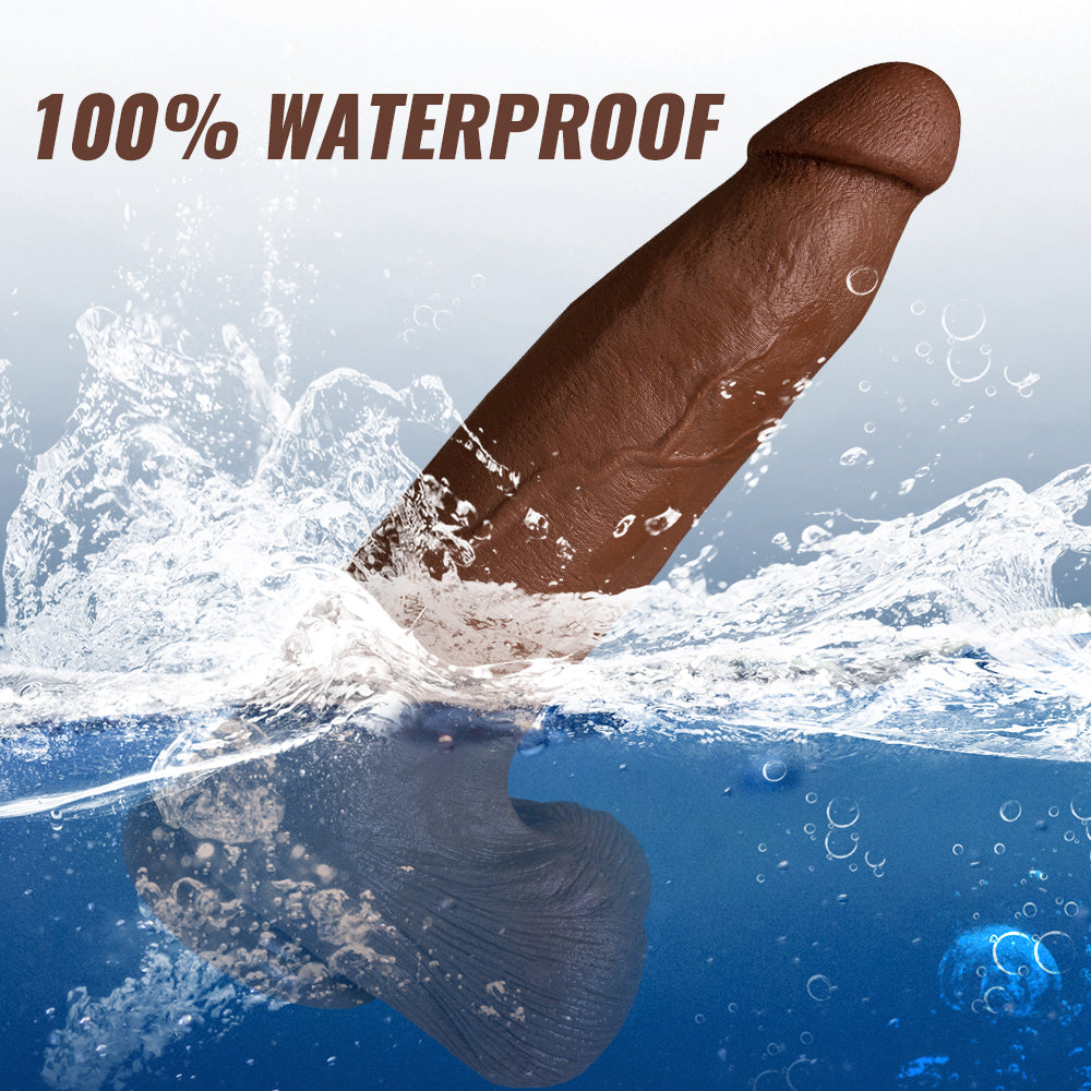 Acmejoy - Silicone Adult Sex Toys Long Brown Dildo with Suction Cup for Hands-Free Play 13.39 in Dildos - Tophatter Daily Deals