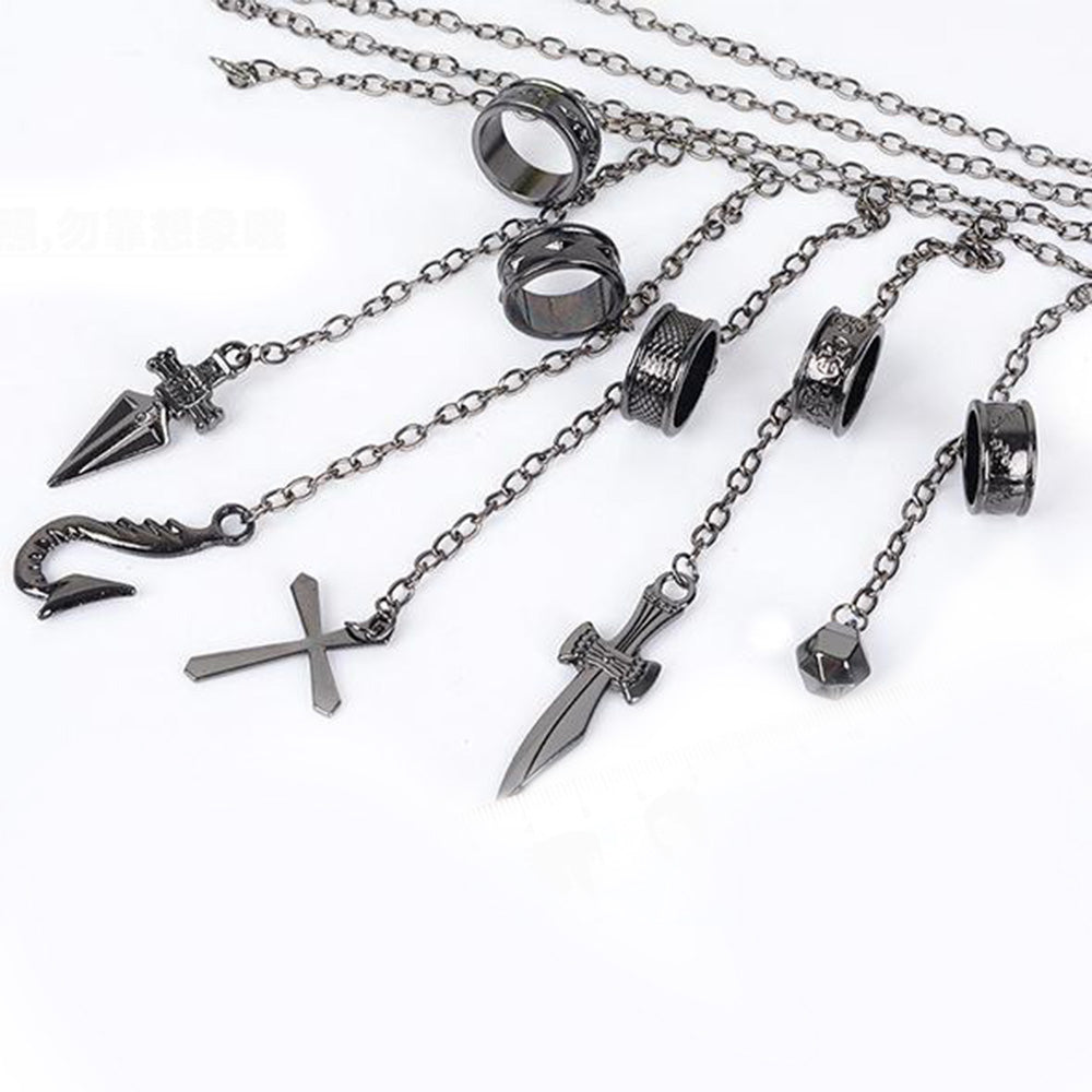 Hunter x Hunter Kurapika 5 Ring Chain Charms Cosplay Prop - Tophatter Daily Deals