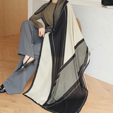 Lightweight Women’s Rectangular Shawl - Cotton Viscose City - Tophatter Daily Deals
