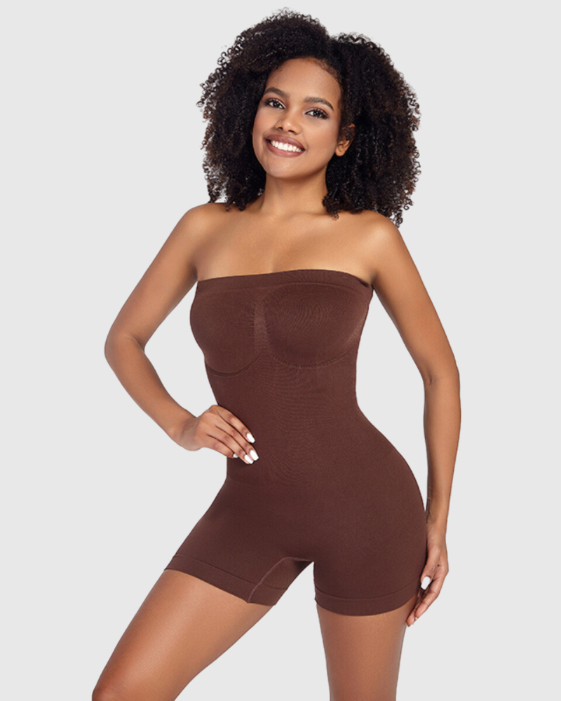 Revenge Body Strapless Smoothing Seamless Bodysuit Bodysuit - Tophatter Daily Deals