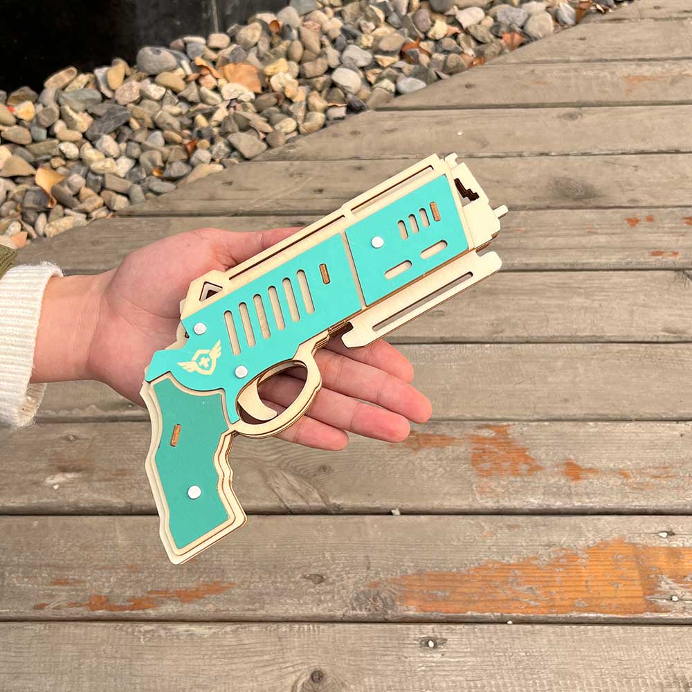 Hunting Eagle 3D Wooden Rubber Band Gun Model Kit - Tophatter Daily Deals