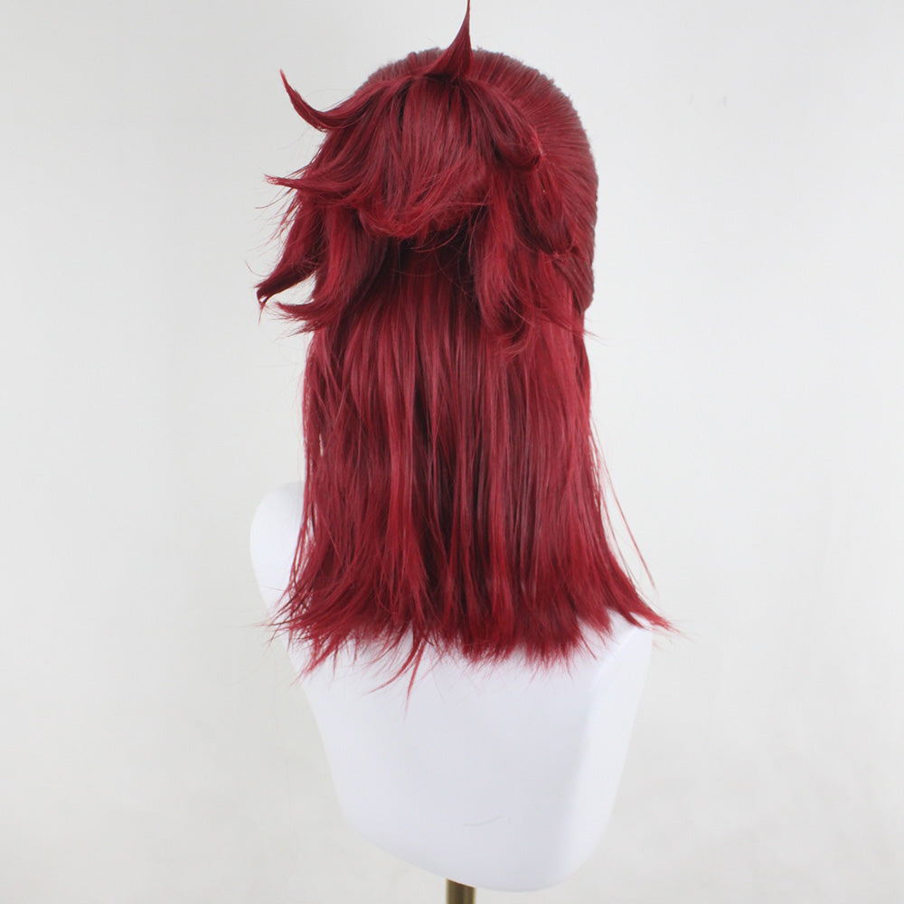 Tekken 8 Hwoarang Red Cosplay Wig Prop - Tophatter Daily Deals