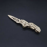 6 Cool Wooden Knife Model Kit 3D Blade Puzzle Toy - Tophatter Daily Deals