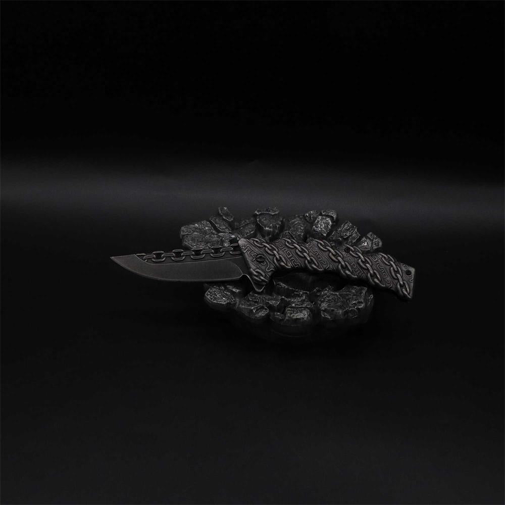 Cool Punk Knife Chain Folding Knife - Tophatter Daily Deals