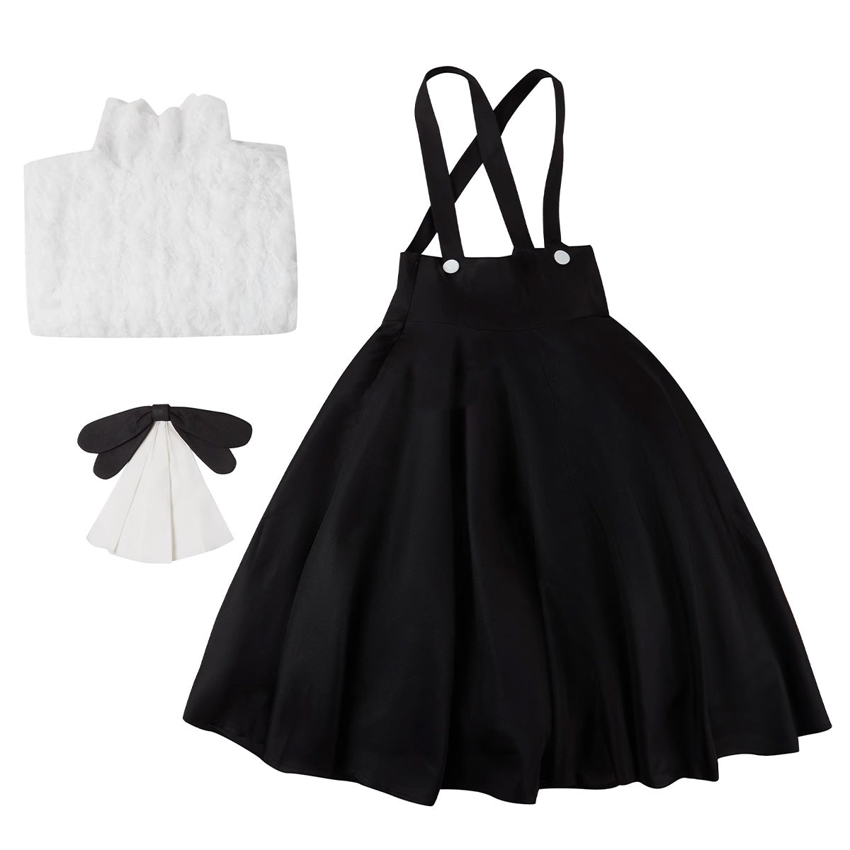 Hazbin Hotel Charlie Kid childhood Black Gallus Dress Cosplay Costume Costume - Tophatter Daily Deals