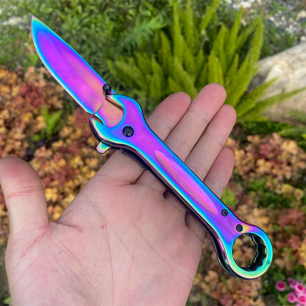 Spanner Folding Knife Cool Camping Knife - Tophatter Daily Deals