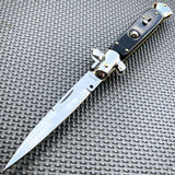 ltalian Stiletto Pocket Knife Black - Tophatter Daily Deals