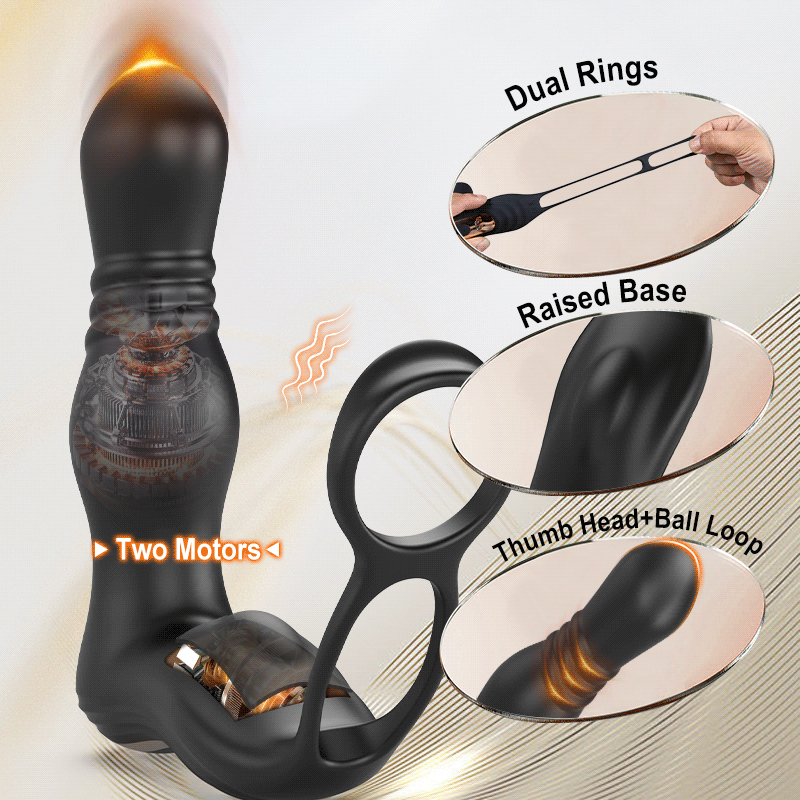 THOR - Best Seller Thrusting Vibrating Solo Male Play Prostate Massager - Tophatter Daily Deals