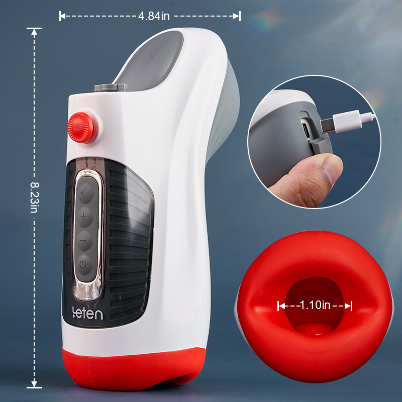 Acmejoy - Leten 10 Vibrations Deep Throat Air Control Vacuum Sucking Blowjob Masturbator Male Stroker Masturbation Cup - Tophatter Daily Deals