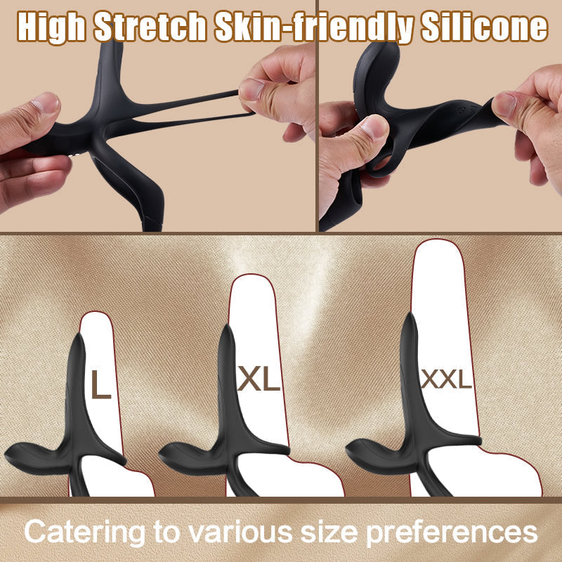 Sonic - Vibrating 3 in 1 Penis Ring Penis Rings - Tophatter Daily Deals