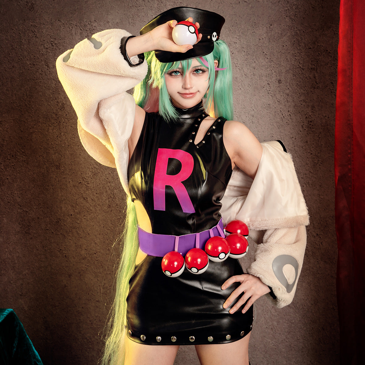 PM feat. Vocal Idol Project VOLTAGE Team Rocket PARTY ROCK ETERNITY Cosplay Costume - Tophatter Daily Deals