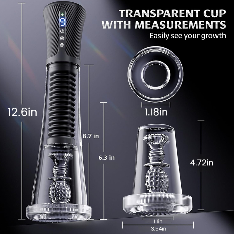 Acmejoy - Upgraded Stroker & Pump & Glans Trainer 3 IN 1 Vibration, Suction & App Control Penis Pump Penis Pumps - Tophatter Daily Deals